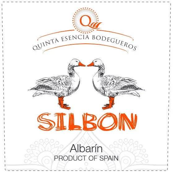 Etiqueta frontal Silbón Albarín 2023